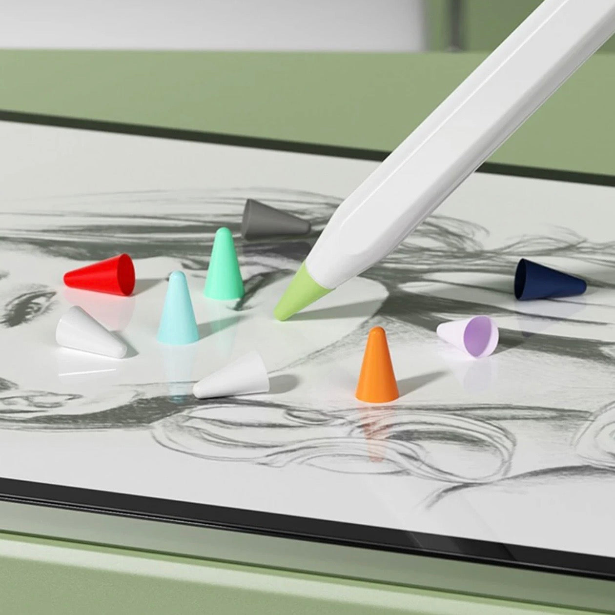 أغطية حماية رأس Apple Pencil من السيليكون | Protecteurs de Pointe en Silicone pour Apple Pencil | Apple Pencil Silicone Tip Covers